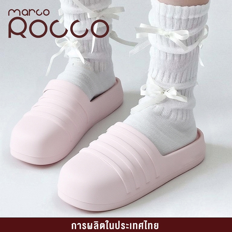 Marco Rocco รองเท้าหัวโต แฟชั่น EVA กันลื่น กันน้ำ UNISEX รองเท้าแตะผู้หญิง รองเ