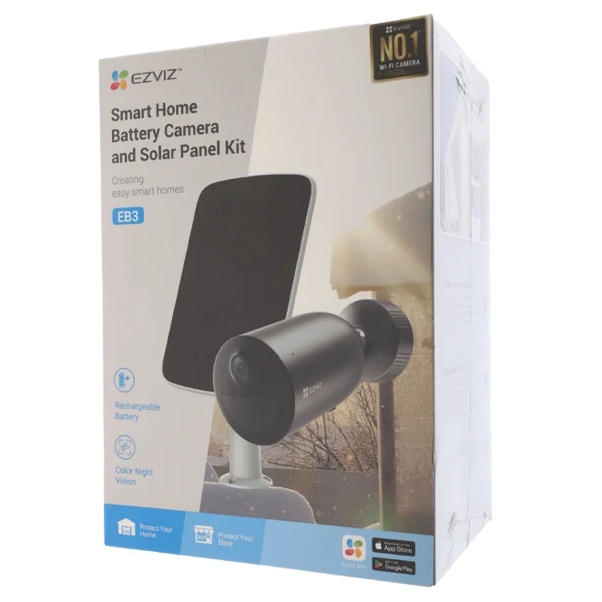 Ezviz EB3 (3MP) & Solar Panel D One package กล้องวงจรปิดแบตเตอรี่ในตัว ไม่ต้องเสียปลั๊ก