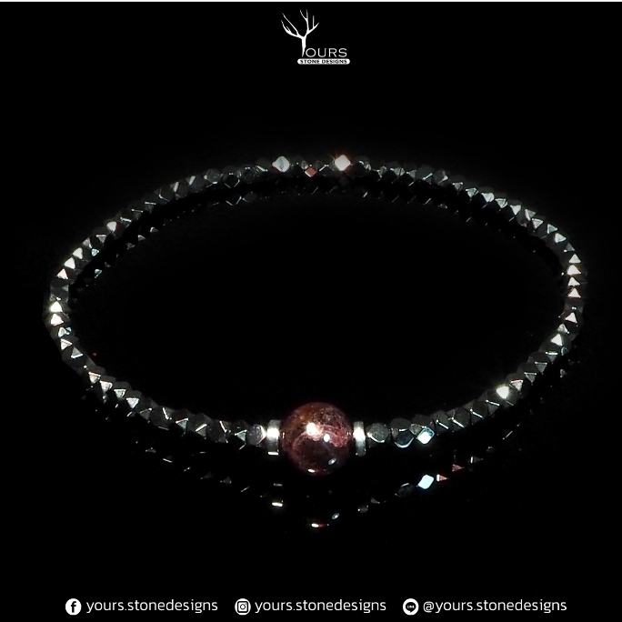 สร้อยข้อมือ " เฮมาไทต์ Hematite " มีหลายดีไซน์ กำไลหินนำโชค เสริมโชค