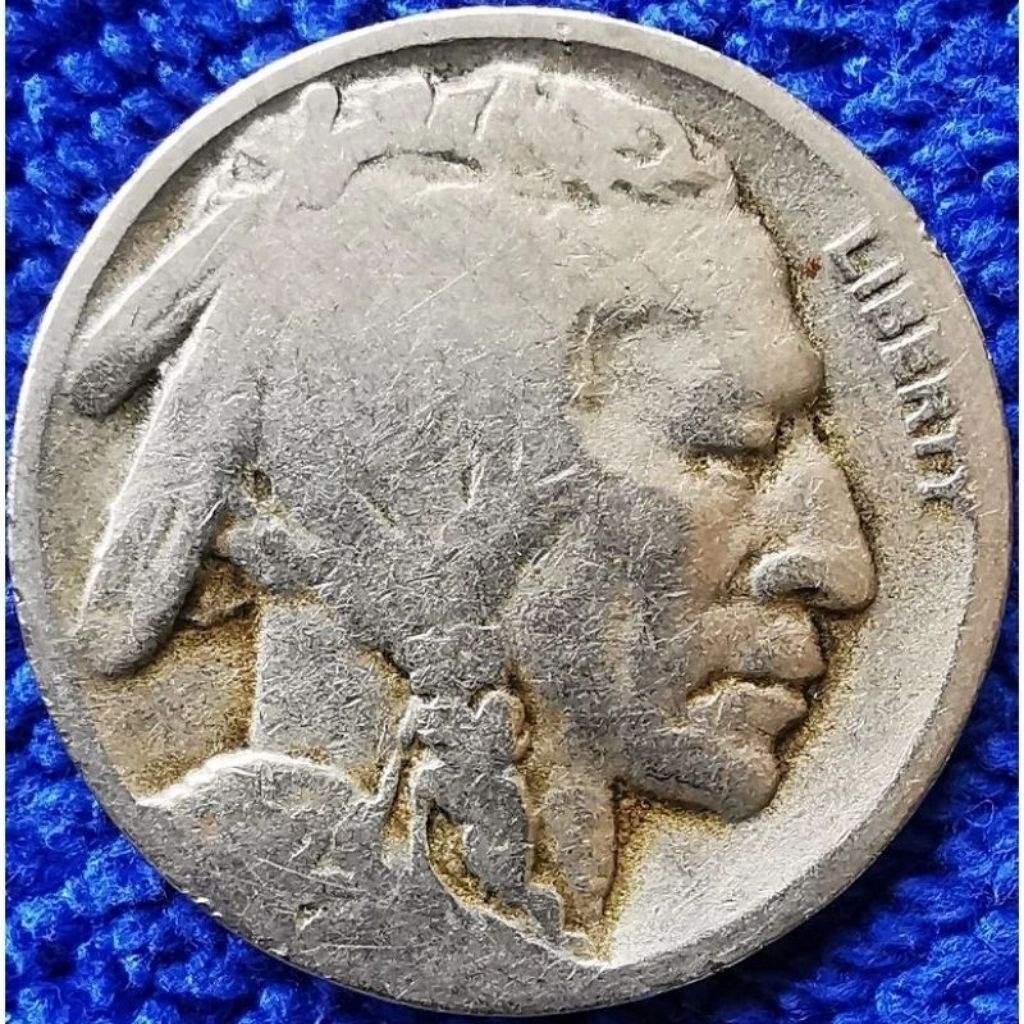 เหรียญ​สหรัฐอเมริกา​ USA, 5 Cents (Buffalo​ Nickel), เลือกปีได้,  #​776, ใช้แล้ว
