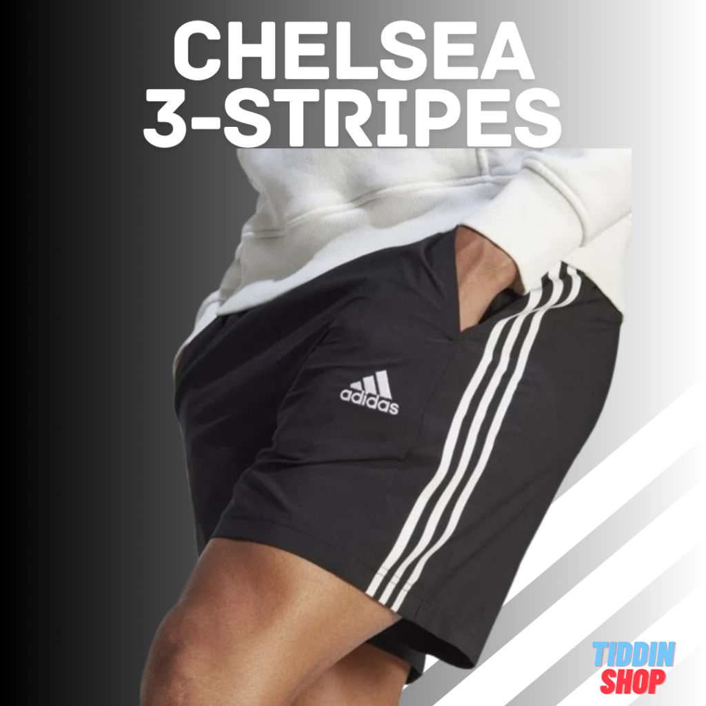 กางเกงขาสั้น มีซับใน Adidas AEROREADY Essentials Chelsea 3-Stripes Shorts [ลิขสิทธิ์แท้ Adidas Thail