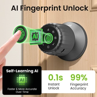 GHome Smart กลอนประตูดิจิตอล Bluetooth Smart knob Lock KD03 PRO รับประกัน 1 ปี - DIMI