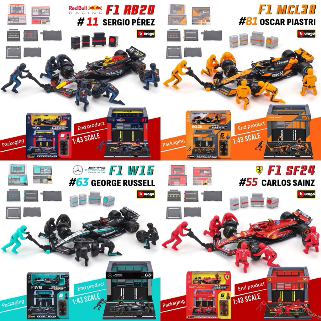 โมเดลรถ F1 Pit House สเกล1:43