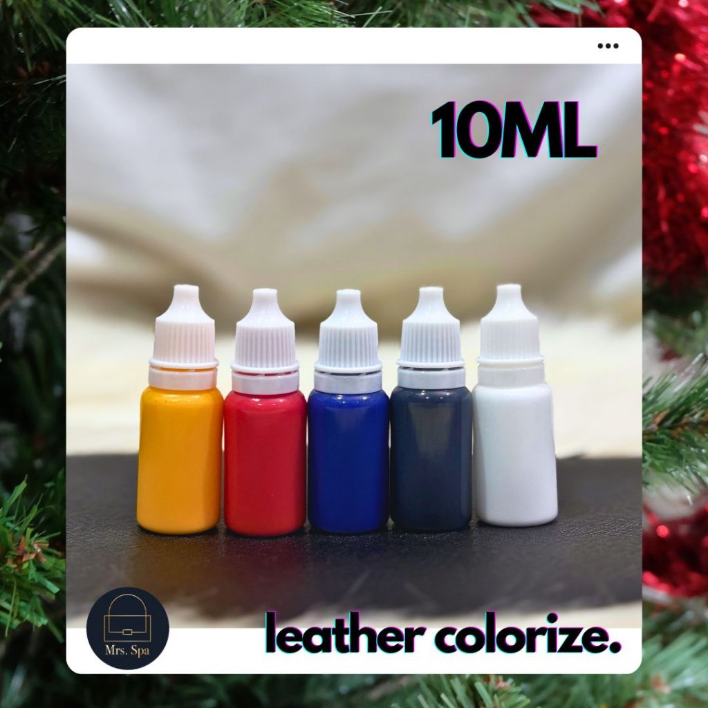 ชุดสีทาหนัง SET 10 ml x 5ขวด สีซ่อมกระเป๋าหนัง กระเป๋าแบรนด์เนม by MRS.SPA