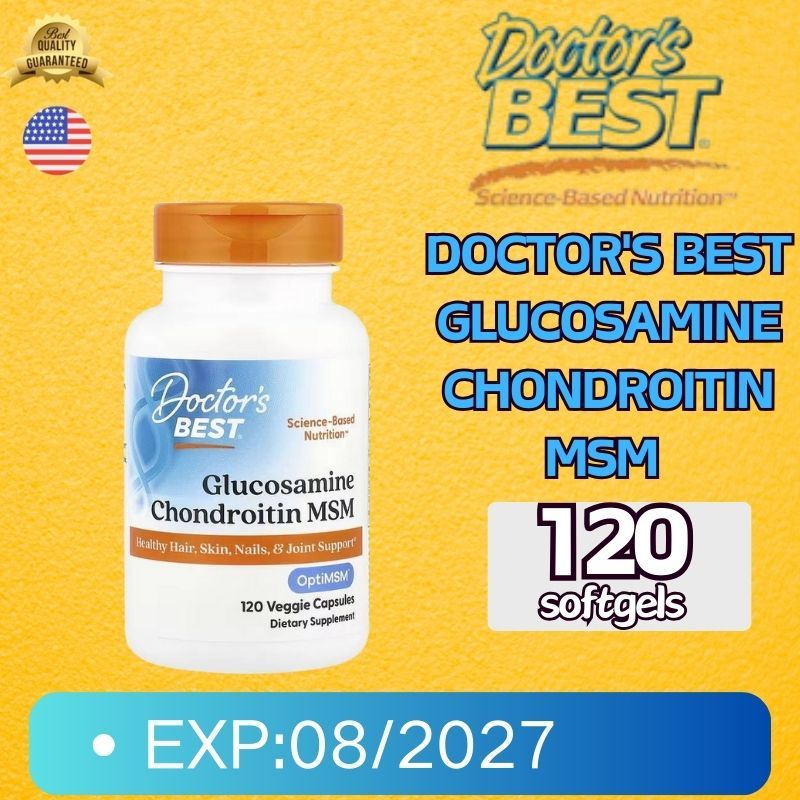 EXP:08/27 DOCTOR'S BEST GLUCOSAMINE CHONDROITIN MSM