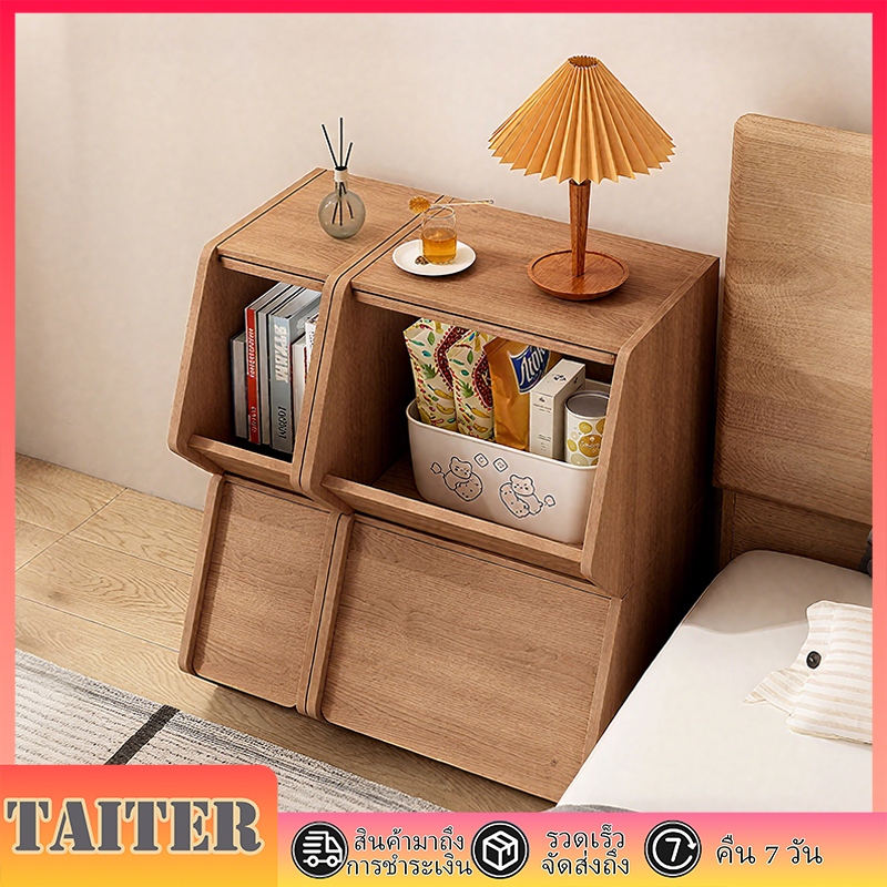 【Taiter】🔥 ตู้เก็บของไม้  ประกอบง่าย  แข็งแรงทนทาน วางซ้อนกันได้ จัดเก็บของได้หลากหลาย สามารถ DIY ตู้เก็บของแบบรวม
