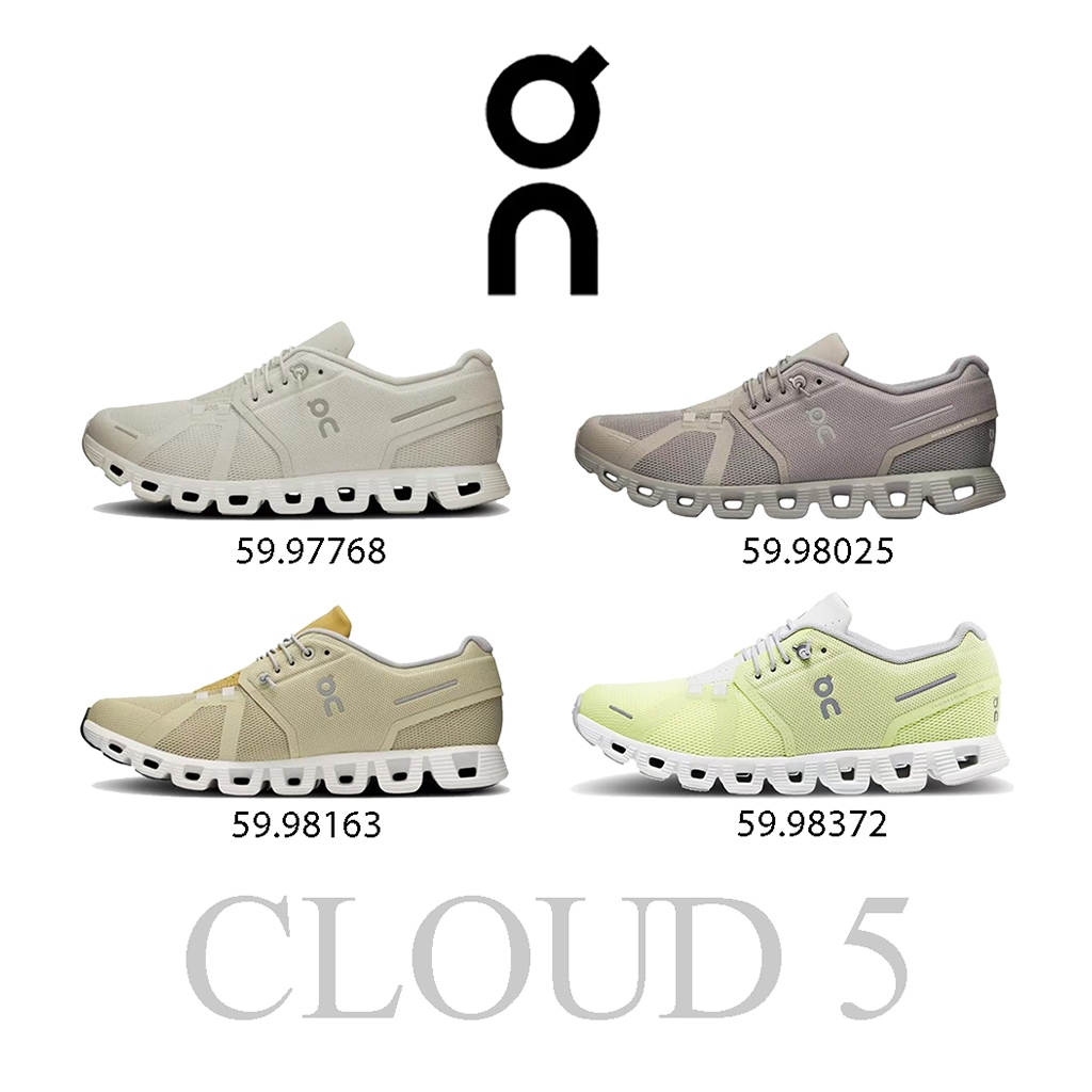 On Cloud 5 รองเท้าไลฟ์สไตล์สวมใส่ประจำวัน ดีไซน์ทันสมัย 59.97768/59.98025/59.98163/59.98372