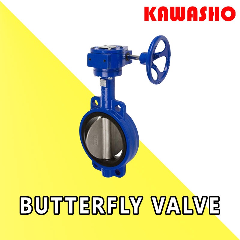 2" 2 1/2" 3" 4" 5" 6" 8" 10" 12" บัตเตอร์ฟลายวาล์ว ด้ามพวงมาลัย K201-D371X-10K ″KAWASHO″