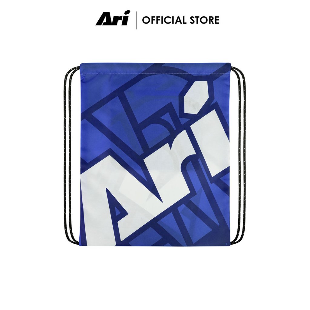 ARI ESSENTIAL URBAN TYPO GYMSACK - DARK BLUE (AHW1653-03) กระเป๋ายิมแซค อาริ URB
