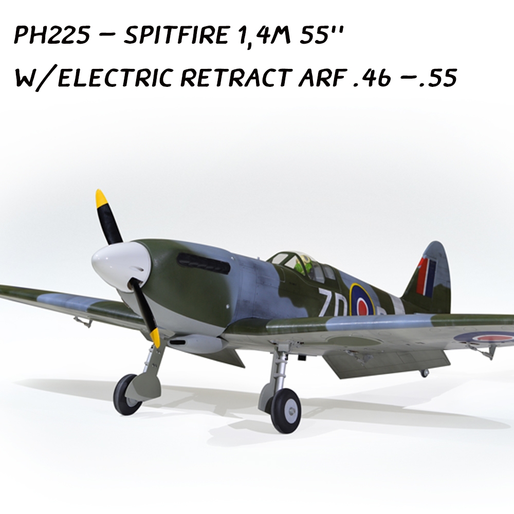 Phoenix Model PH225 – SPITFIRE 1,4m 55'' W/Electric Retract ARF .46 -.55
