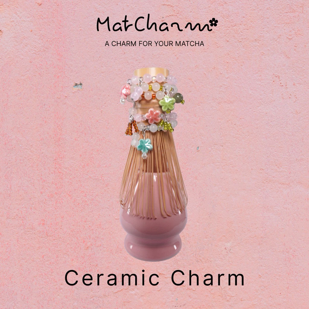 chasen charm—ceramic charm จี้เซรามิค จี้แต่งแปรงมัทฉะ