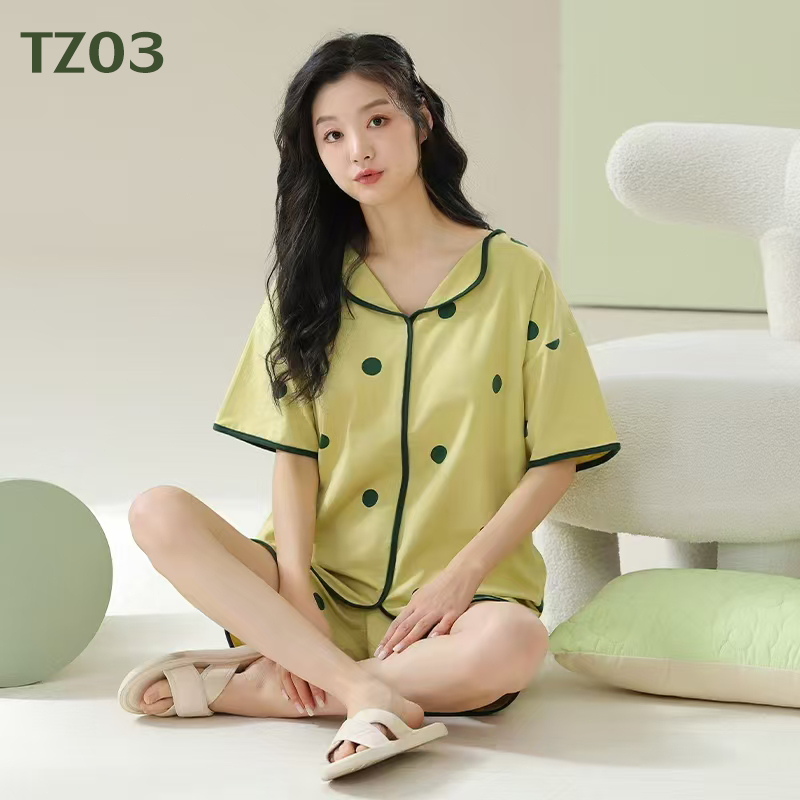 ชุดนอน แขนสั้นแขนกุล  ผ้านุ่มใส่สบายมากๆ ลายการ์ตูนน่ารักๆ ยังมีฟองน้ำในตัว แฟชั่นนำเทรน