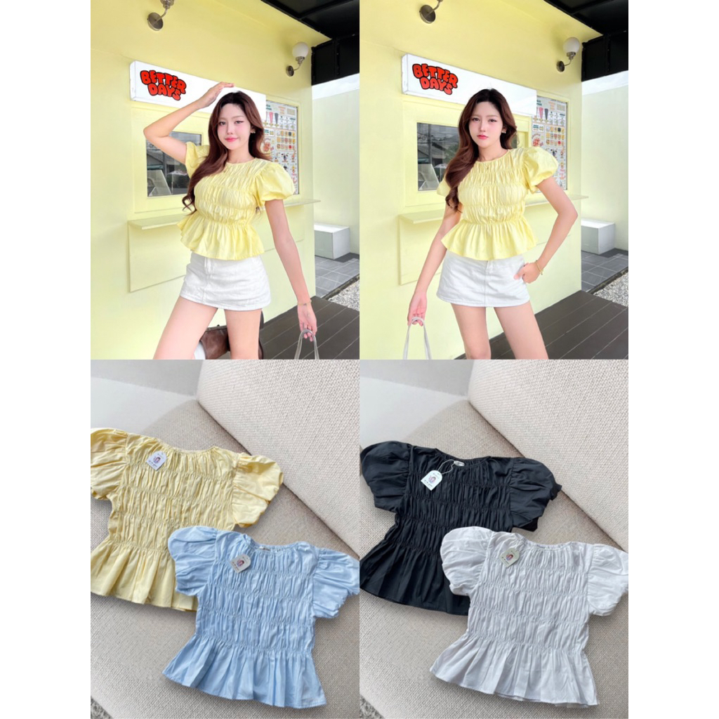 LILY งานป้าย เสื้อน่ารักๆ สวยตรงปก เสื้อสวยๆ เสื้อ งานสวยแมทช์กับอะไรก็สวยค่าา