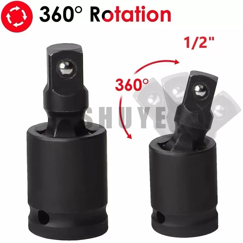 บล็อกข้ออ่อน ข้ออ่อนลม บล็อกข้อต่ออ่อน อะแดปเตอร์ข้ออ่อน 1/2" 360°