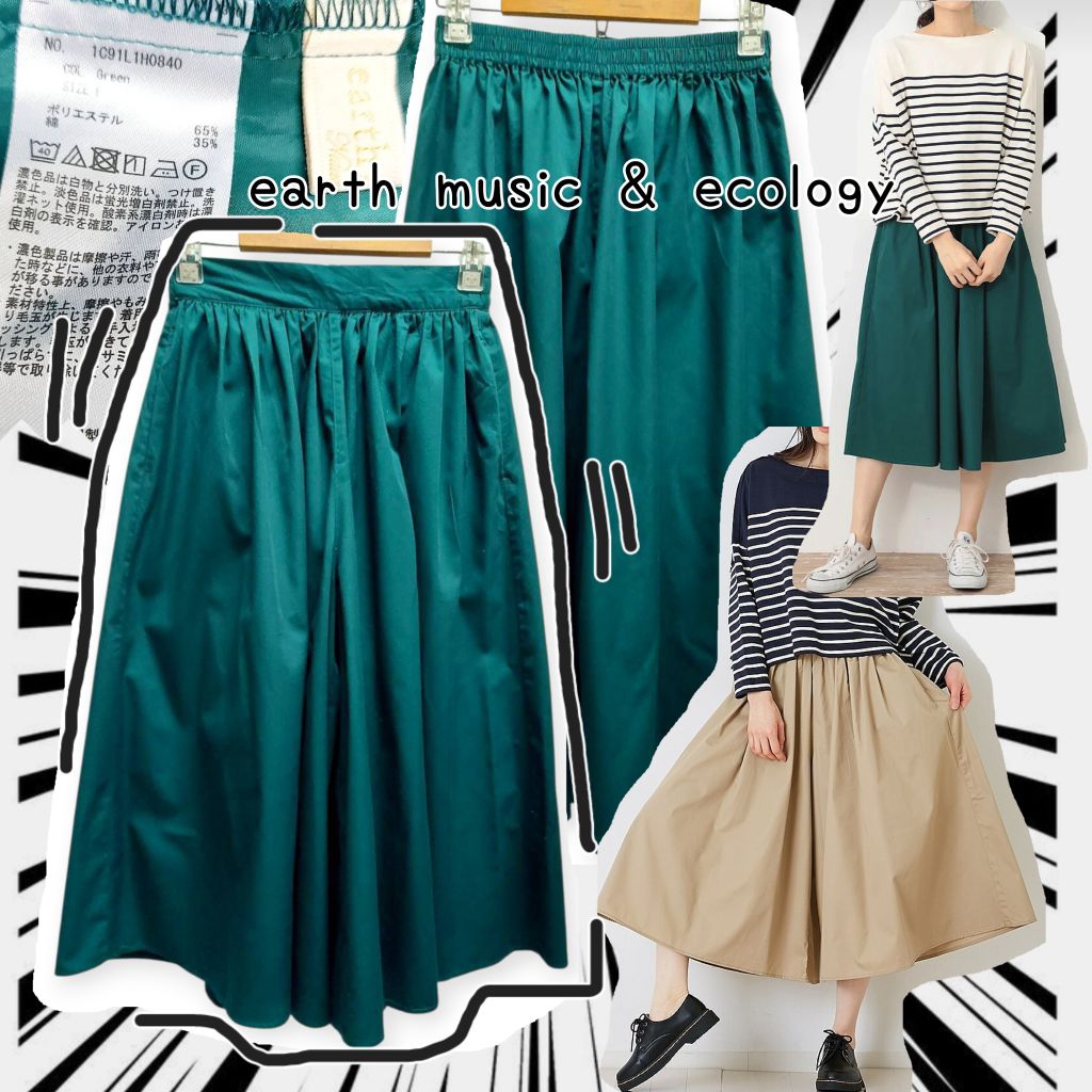 W105🍏E A R T H_M U S I C & E C 0 L 0 G Y~กางเกงกระโปรง