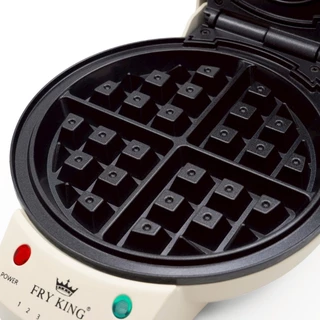 FRY KING เครื่องทำวาฟเฟิล เปลี่ยนถาดได้ (วงกลมและ 3 หลุม) รุ่น FR-WS03 รับประกัน 1 ปี
