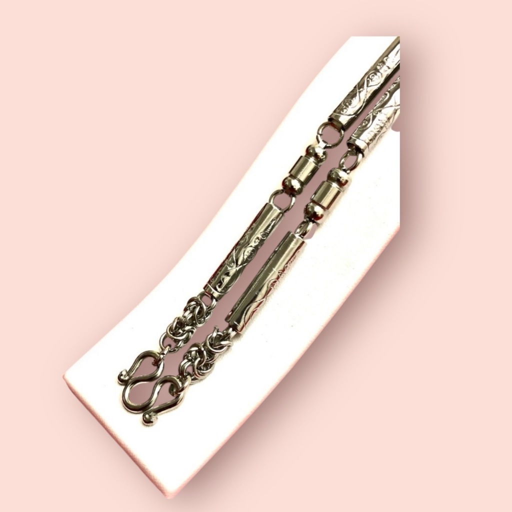 N003 สร้อยคอ ผู้ชาย สแตนเลสแท้ ลายยันต์ ยาว 26 นิ้ว แขวนห้อยพระ 1-10องค์ - รูปที่ 5