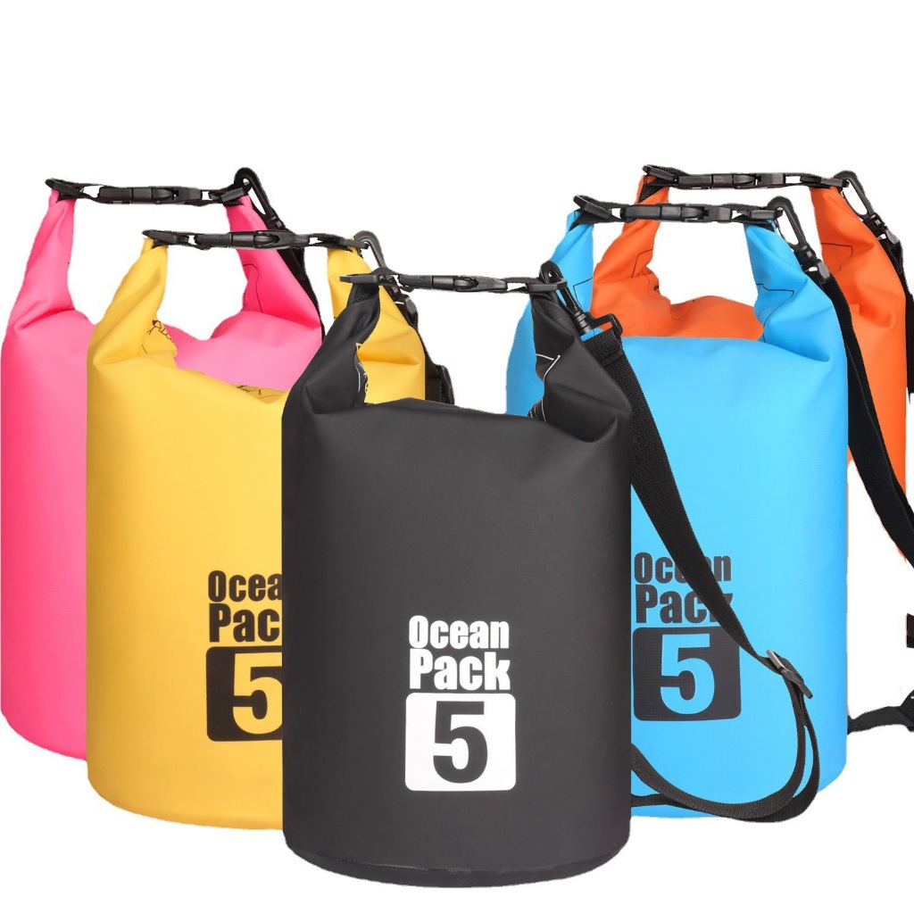 กระเป๋ากันน้ำ Bucket Bag Ocean Pack ถุงกันน้ำแห้ง กระเป๋าเป้สะพายหลัง ล่องแก่ง ว่ายน้ำ ถุงกันน้ำ สงกรานต์