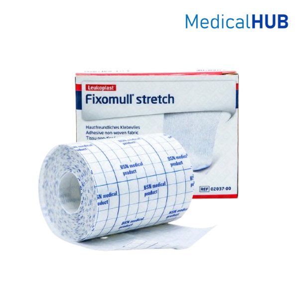 Fixomull Stretch ฟิกซ์โซมูล แผ่นปิดแผล ปิดแผล อเนกประสงค์ ขนาด 5 cm. x 10 m. จำนวน 1 ม้วน 11294