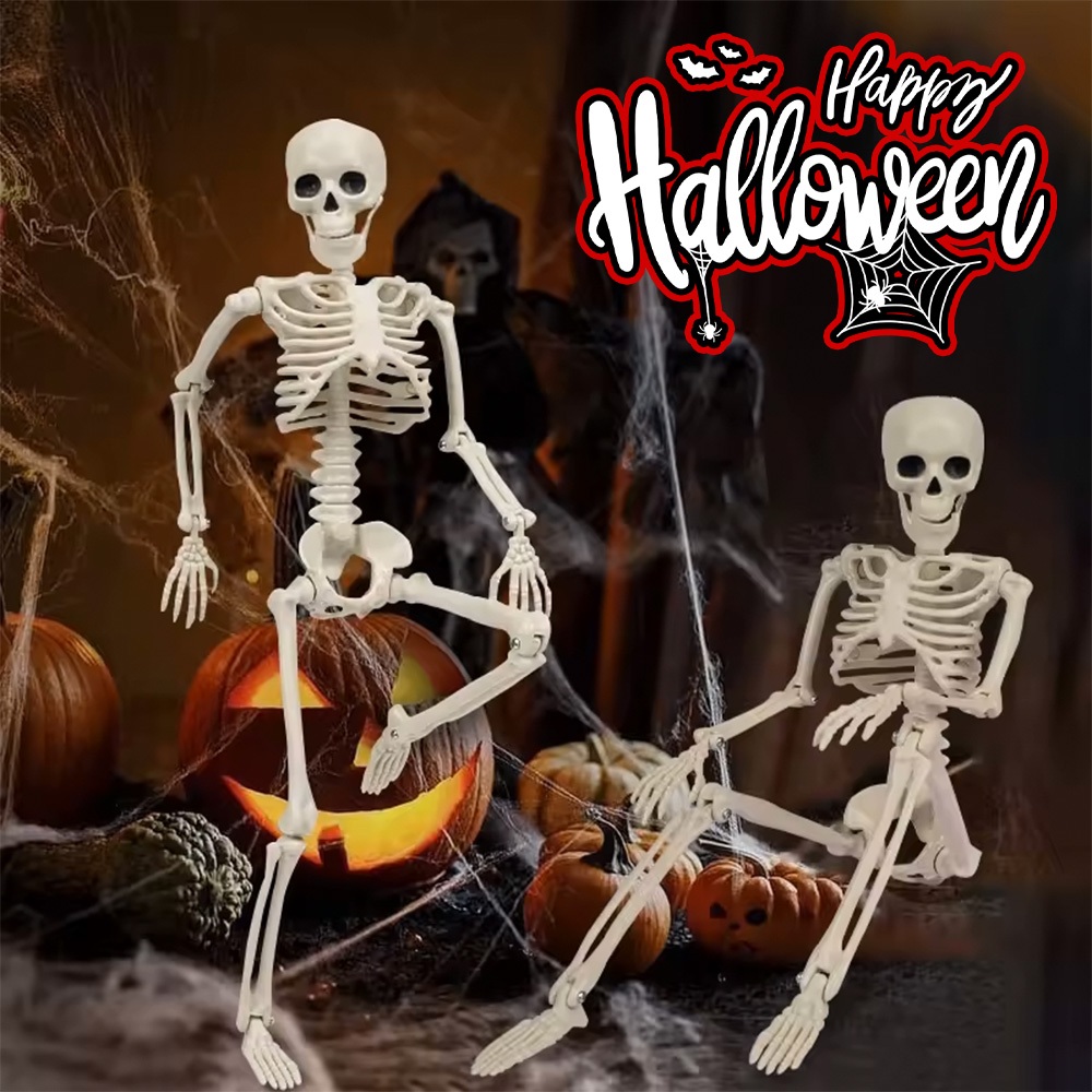 โครงกระดูกจำลองสยองน่ากลัว กระดูกมือกะโหลกปลอม ของตกแต่งฮาโลวีน Halloween Decoration /HomeUP รูปที่ 9