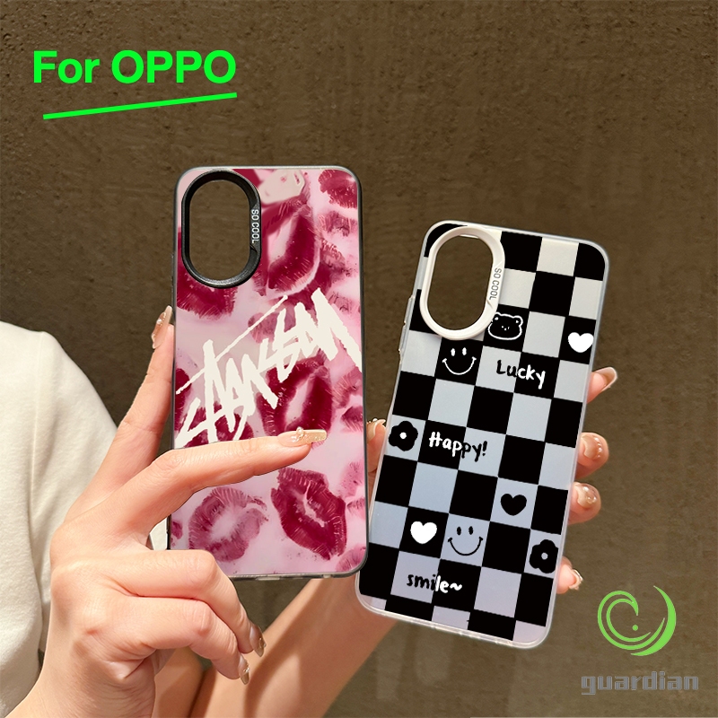 พอดีเป๊ะ เคสโทรศัพท์ OPPO สไตล์เรียบง่าย A7 A15 A16 A92 A9 A95 A57 A78 A18 A94 A3 A60 A93 A98 A79 A60 A58 A3S