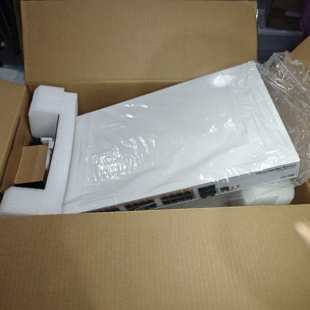 Mikrotik CRS328-24p-4s+rm มือสอง สดใหม่ไม่เคยโดนไฟ