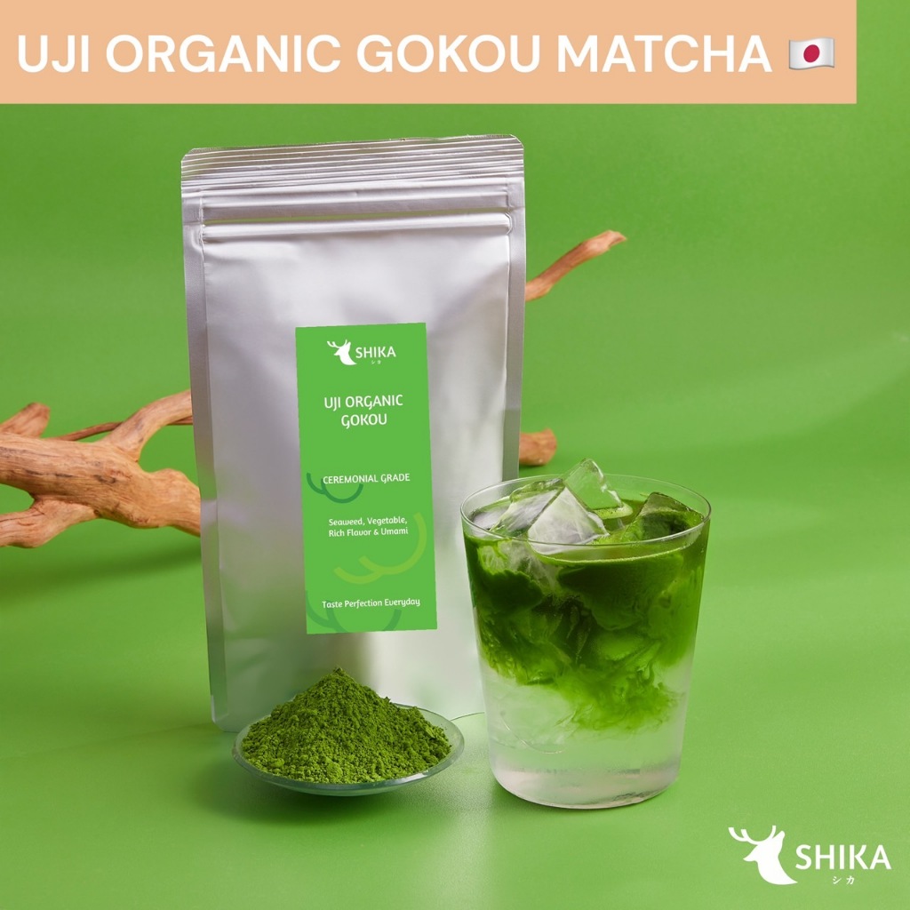 SHIKA MATCHA | UJI ORGANIC GOKOU MATCHA อุจิ ออร์แกนิค โกโค มัทฉะ 🌱 ผงมัทฉะแท้ 100% เกรดพิธี