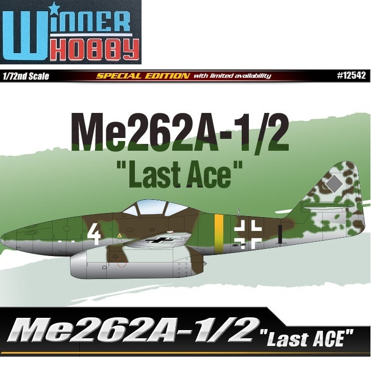 Academy 12542 Me-262A-1/2 Last Ace scale 1/72