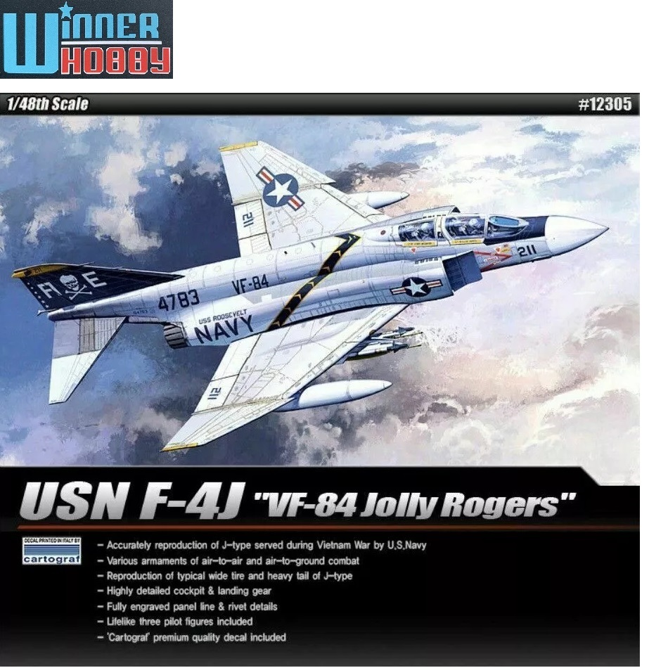 Academy 12305 USN F-4J VF-84 Jolly Rogers scale 1/48