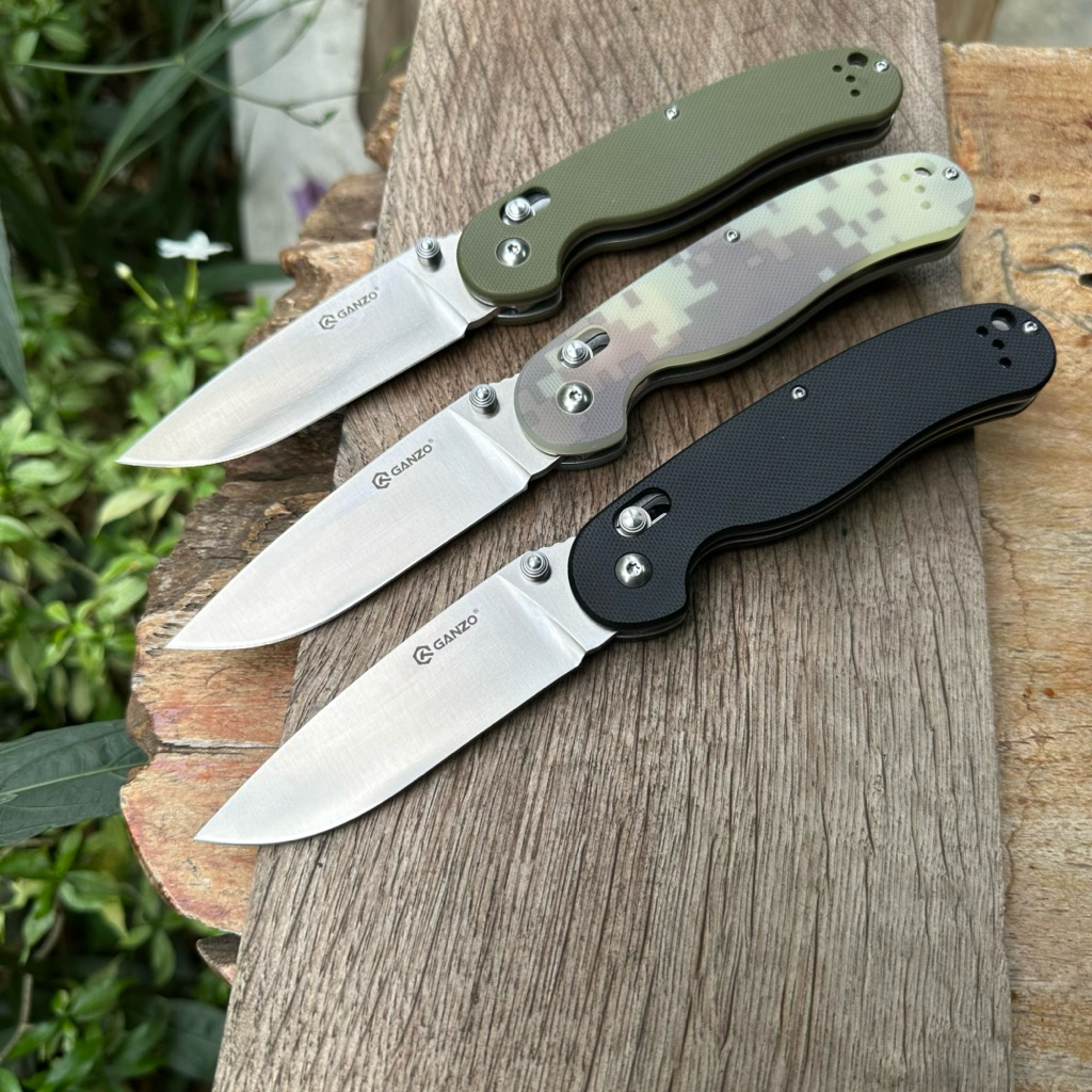 มีด มีดพับGanzo G727M ของแท้100%  วัสดุใบมีด 440C ความยาวใบมีด มม. 89