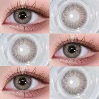 MIdroo คอนแทคเลนส์ เลนส์ค่าสายตาสั้น OMG Brown/Grey ขนาด 14.0 มม รายเดือน เลนส์สายฝอ