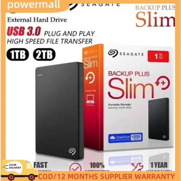 Seagate External Harddisk 4TB/2TB/1TB ฮาร์ดดิสก์แบบพกพา Hard Drives HDD 2.5 USB3.0 ฮาร์ดไดรฟ์คุณภาพส