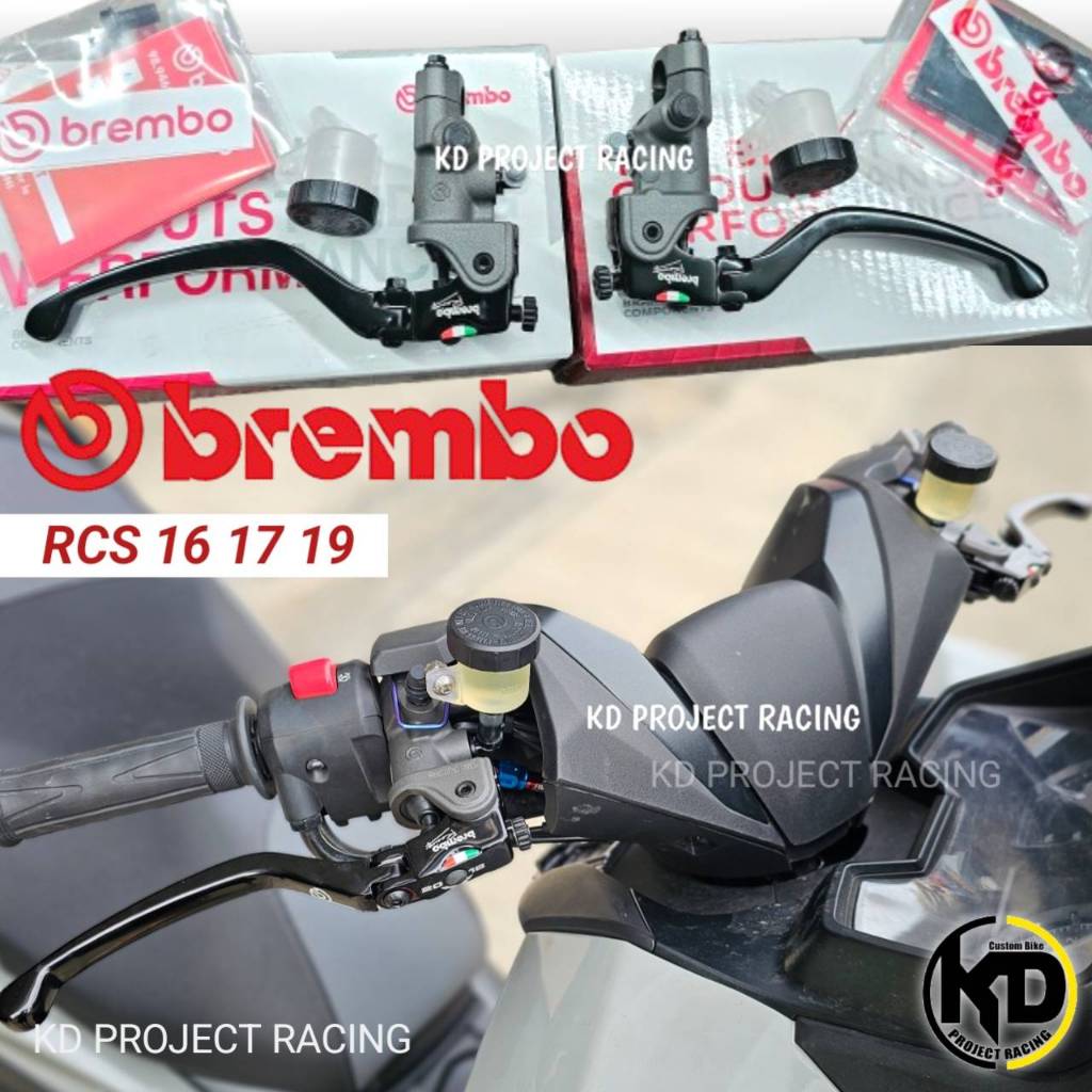ปั้ม Brembo italy ข้างซ้าย 16  ข้างขวา 17 19 RCS  แท้