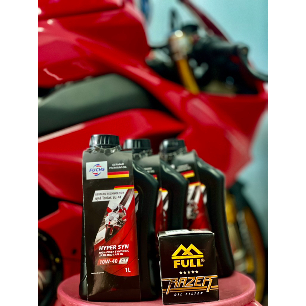 น้ำมันเครื่อง FUCHS เซ็ตน้ำมันเครื่อง CB,CBR500F,R/CB,CBR650F,R