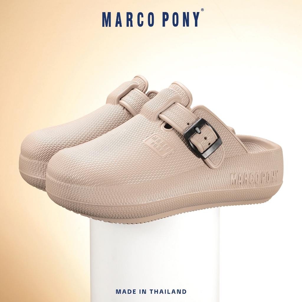 MARCO PONY MH9029 รองเท้าแฟชั่นผู้หญิง EVA ส้นหนา 6 ซม กันลื่น กันน้ำ พื้นนุ่ม เบา ใส่สบาย เดินได้นาน