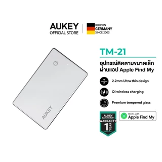 AUKEY Track Mate 3 (TM-21) ตัวติดตามของหาย Bluetooth สำหรับ iPhone | รองรับ Apple Find My | บางเฉียบ ชาร์จไร้สายได้