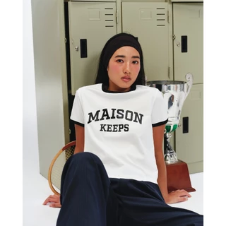 maison KEEPS | The Ringer College Logo Tee | เสื้อยืด สกรีนโลโก้ College