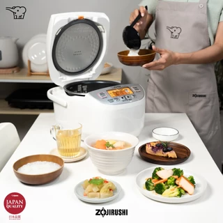 (สินค้าพร้อมส่ง) Zojirushi หม้อหุงข้าวไฟฟ้าไมโครคอมพิวเตอร์ 1.0 ลิตร รุ่น NL-DSQ10-WA รับประกัน 1 ปี