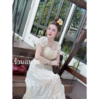 ชุดเซ็ต 2 ชิ้น เสื้อแขนตุ๊กตา ดีเทลเชือกถัก ด้านหน้าแต่งแขนต…