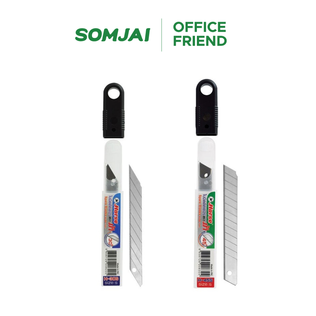 Horse ตราม้า ใบมีด ใบคัตเตอร์ 30 องศา H-30S /45 องศา H-45S