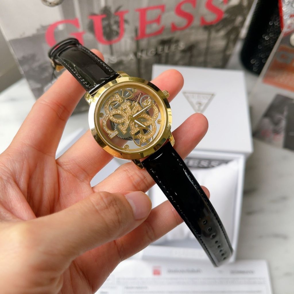 🌻นาฬิกา GUESS GW0383L1 QUATTRO BLACK