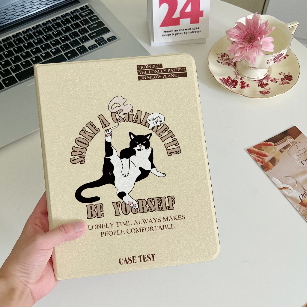 พร้อมส่ง เคส Samsung Tab A9+ S9+ S10 FE S9 FE+ ลูกแมว A9 S7 S8 S7 FE S9 FE มีที่ใส่ปากกา A8 S7+ S8+