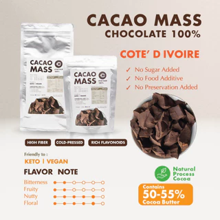 โกโก้แมส (Cacao Mass) ช็อกโกแลต100%
