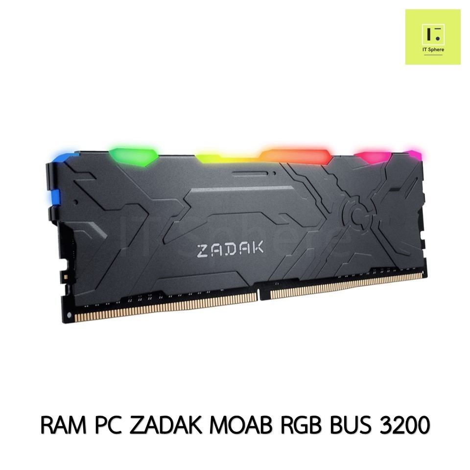 Ram 8GB 16GB 32GB BUS3200 DDR4 แรม Zadak MOAB RGB DDR4 3200 16 8 GB  ประกันตลอดอายุการใช้งาน memory