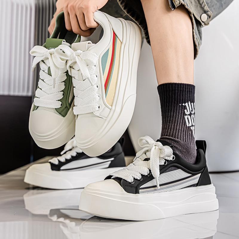 【Venous】2025 รองเท้าแฟชั่นสีดำสำหรับผู้ชาย รองเท้าผู้ชายยางตัดต่ำสำหรับผู้ชาย - รูปที่ 7