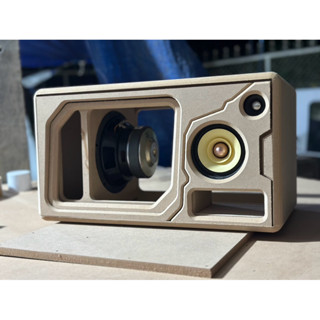 ตู้ลำโพงแบนพาส 6.5 กระแทกข้าง งานดิบ (1:1) (ไม่มีฝาปิดหน้านะ…