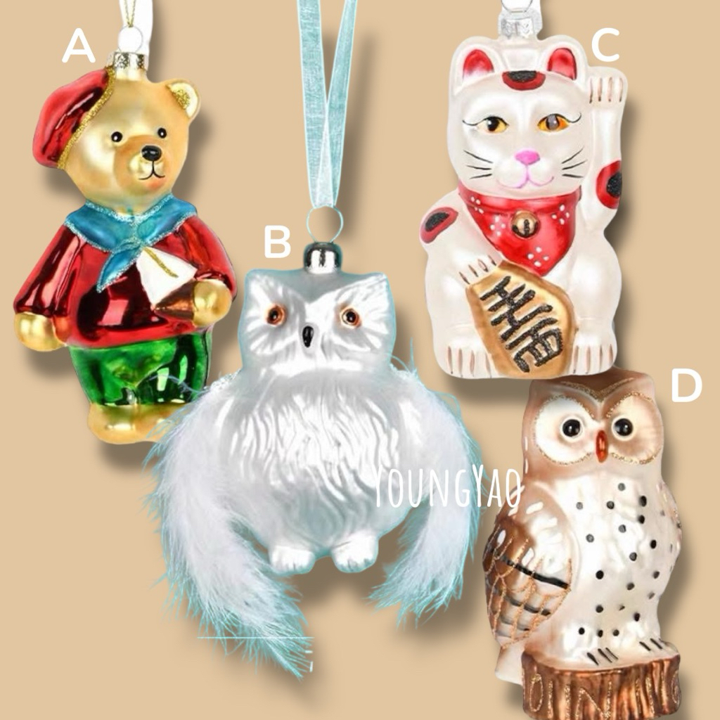 Christmas Decoration Glass Painted Ornaments