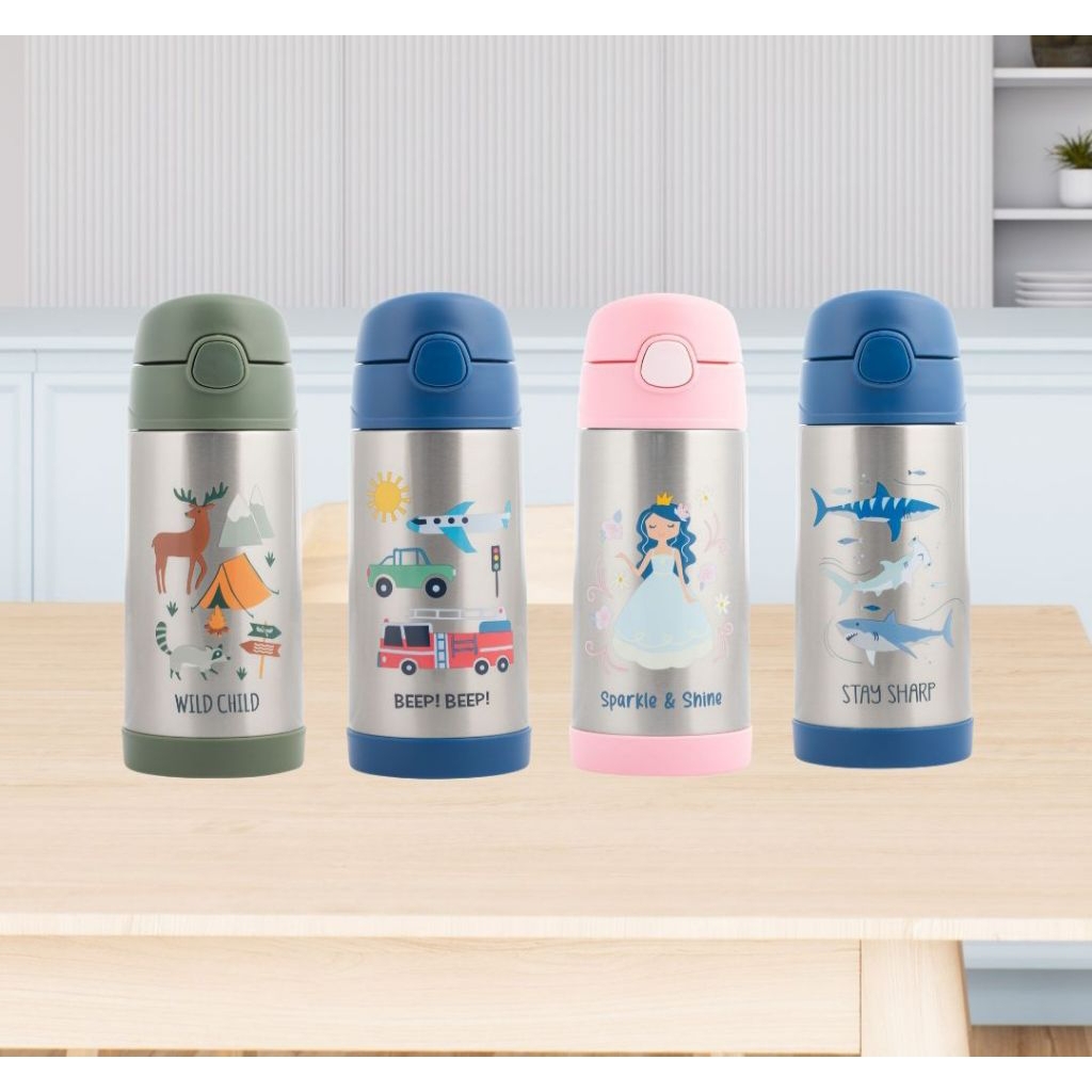 StephenJoseph - DOUBLE WALL SS BOTTLE - กระติกน้ำเก็บอุณหภูมิ จากอเมริกา เก็บเย็น ร้อนได้ถึง 6ชม. ความจุ 12oz.