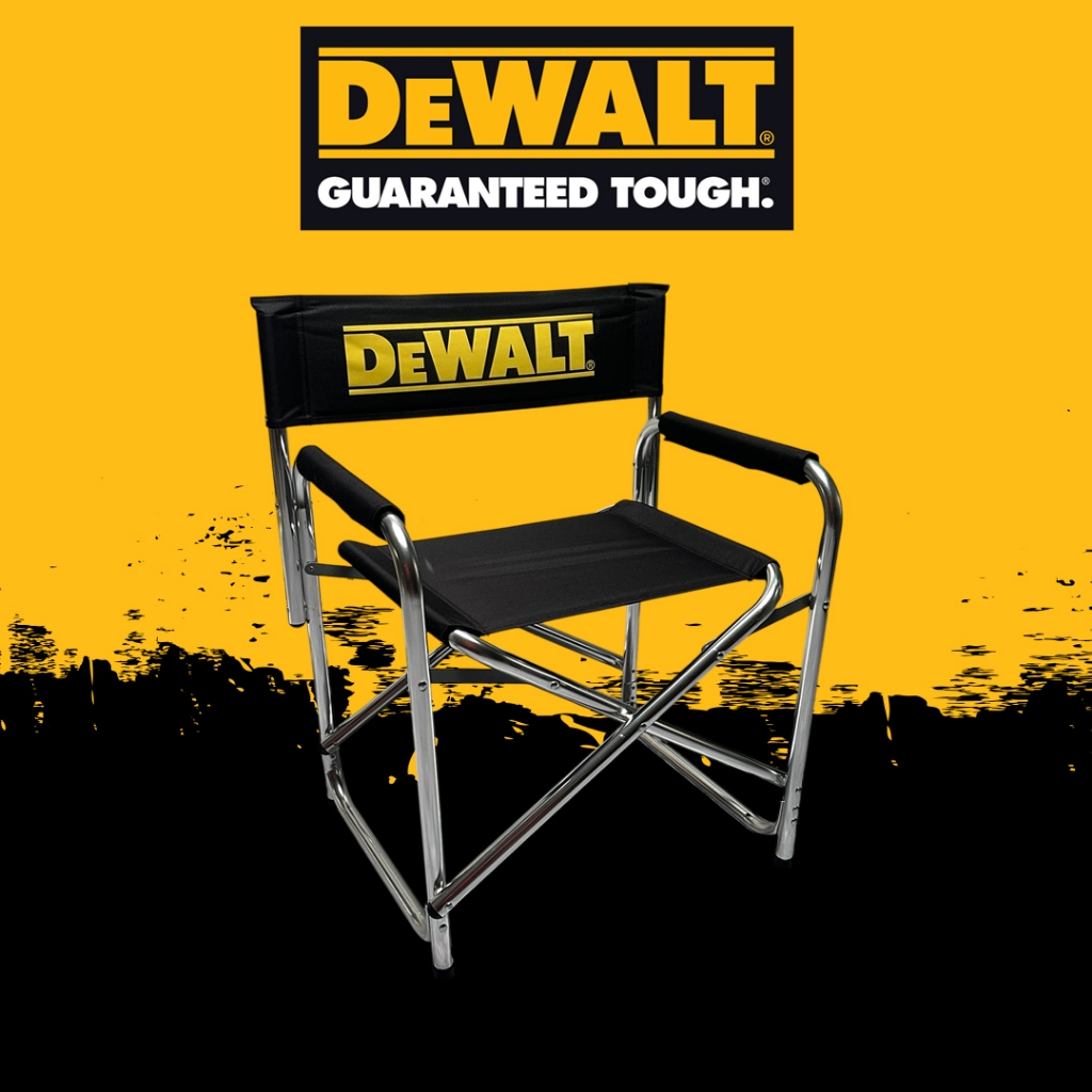 DEWALT เก้าอี้สนาม เก้าอี้พับ เก้าอี้อลูมิเนียมผ้าแบบหนา