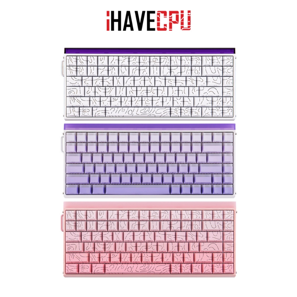 iHAVECPU KEYBOARD (คีย์บอร์ด) AULA HERO 84 HE SIDE PRINTED (EN)